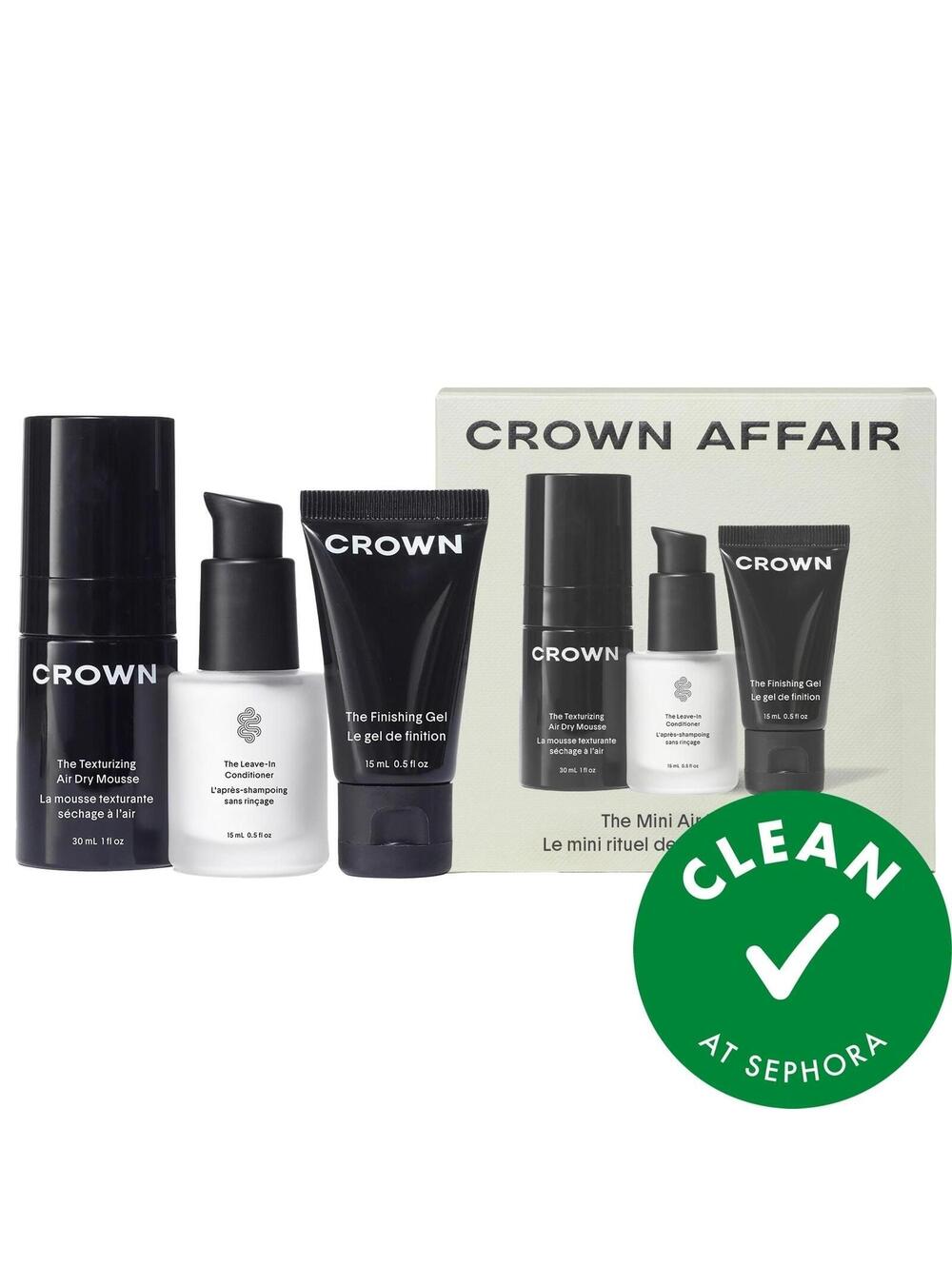 Crown Affair the Mini Air Dry Hair Set